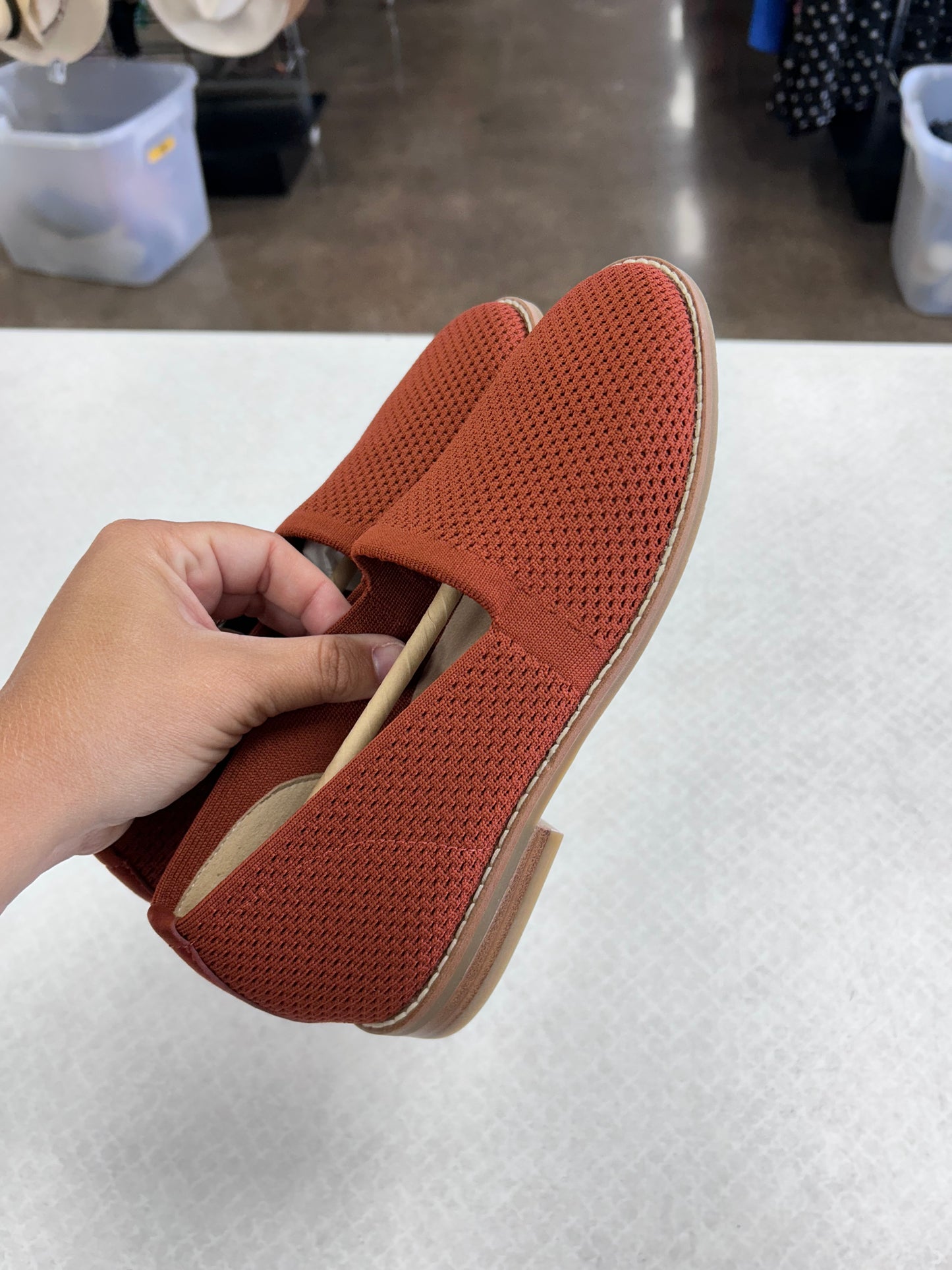 Shoes Flats By Eileen Fisher In Orange, Size:5.5