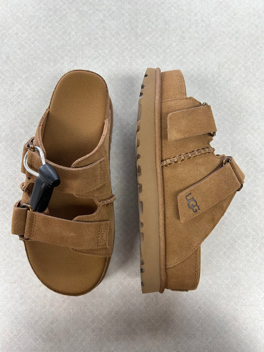 Sandals Designer By Ugg In Tan, Size:7