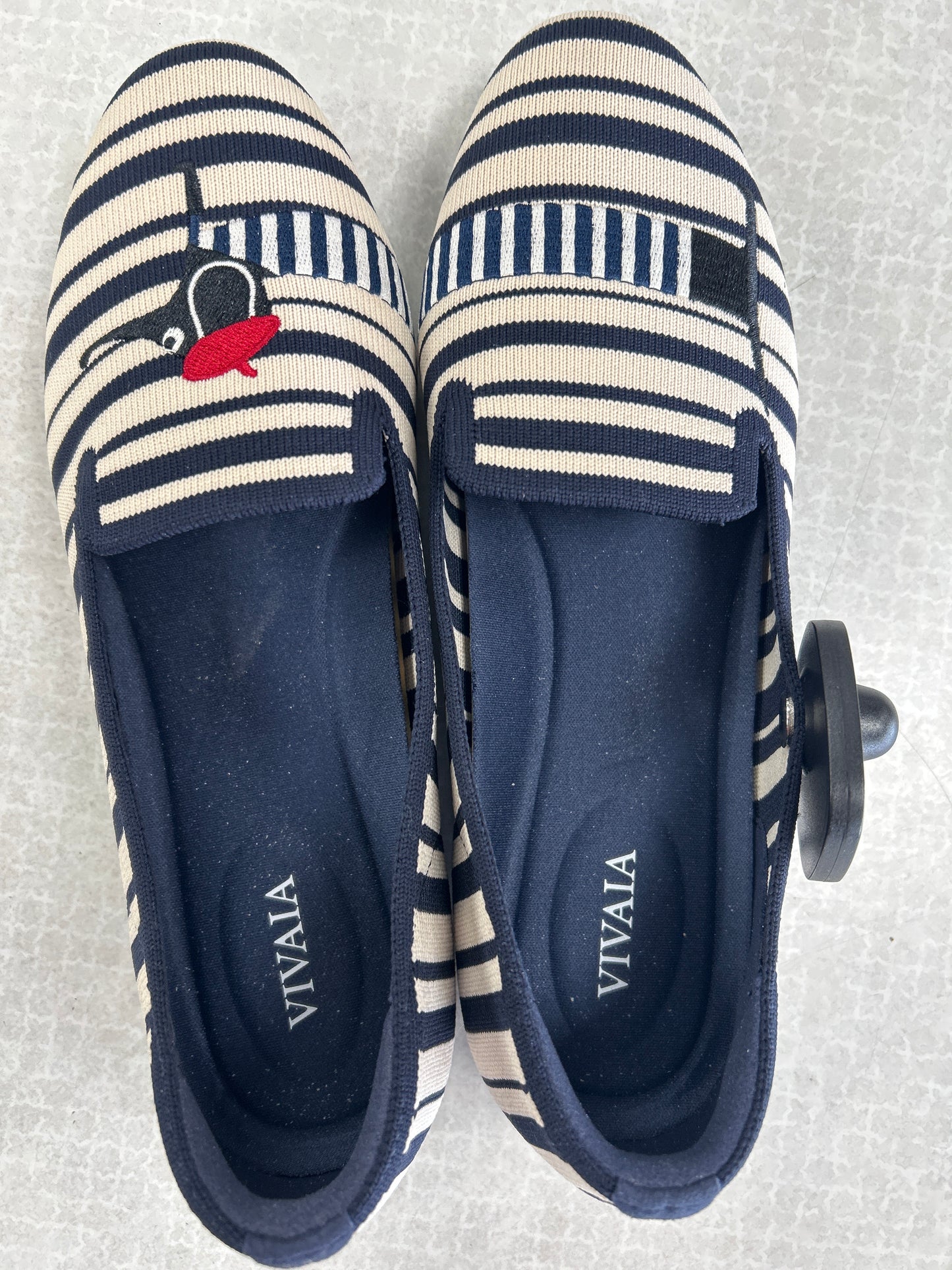 Shoes Flats By Vivaia In Striped Pattern, Size:6.5