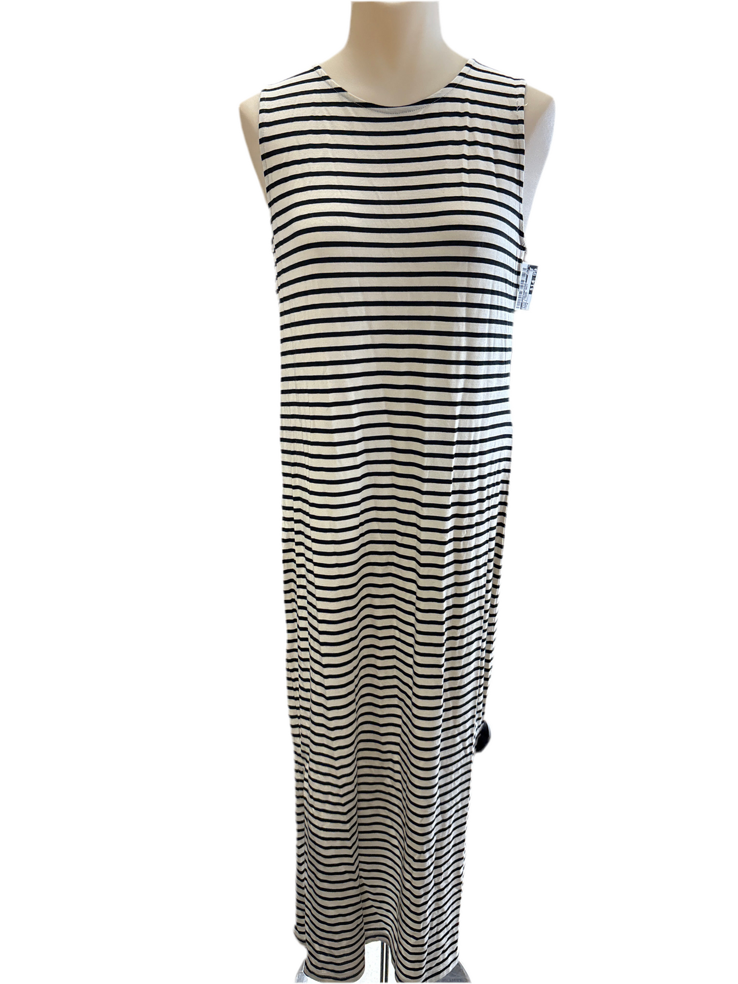 Dress Casual Maxi By   Clothes Mentor In Black & Cream, Size:S
