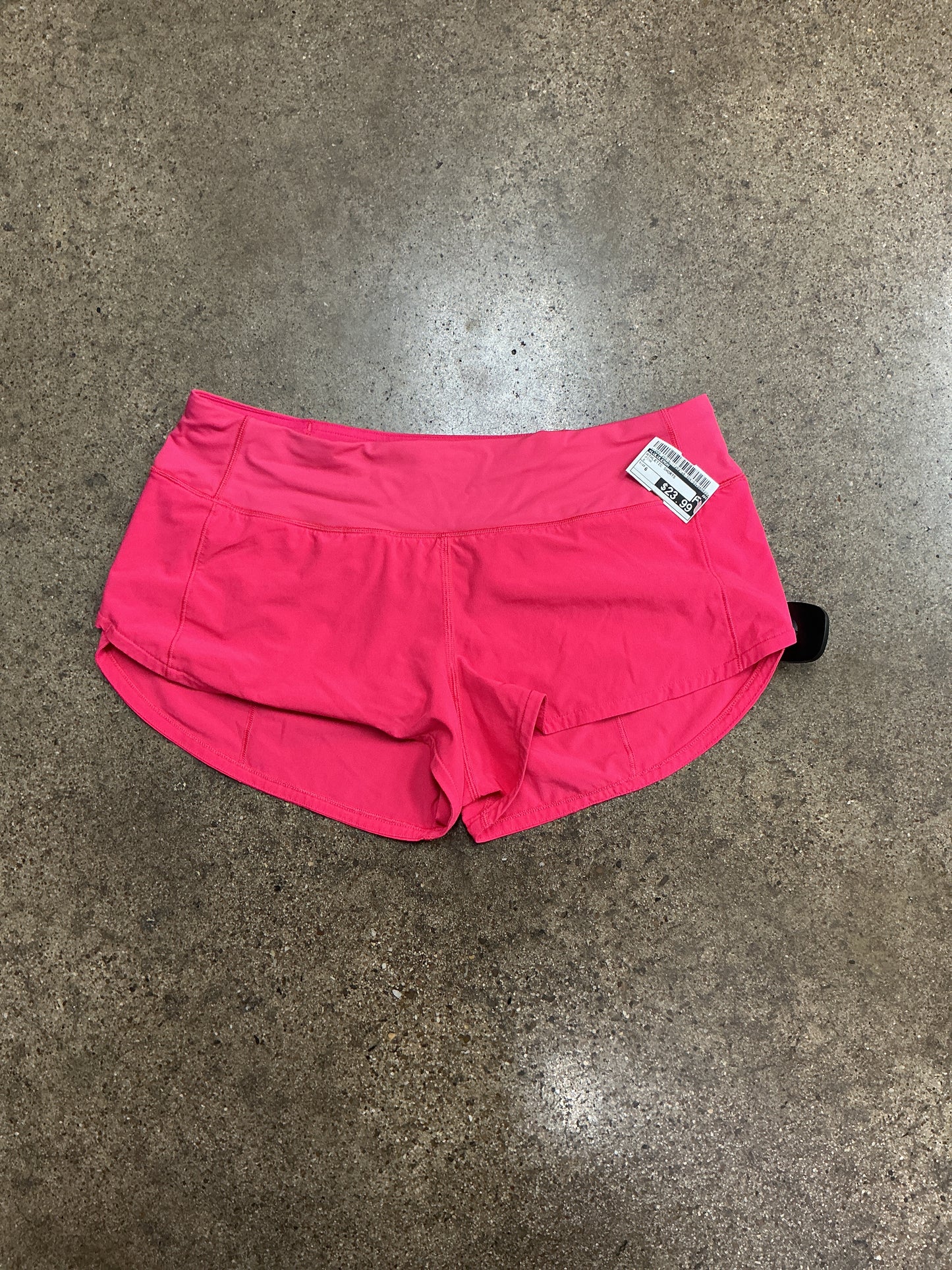 Athletic Shorts By Lululemon In Pink, Size:6