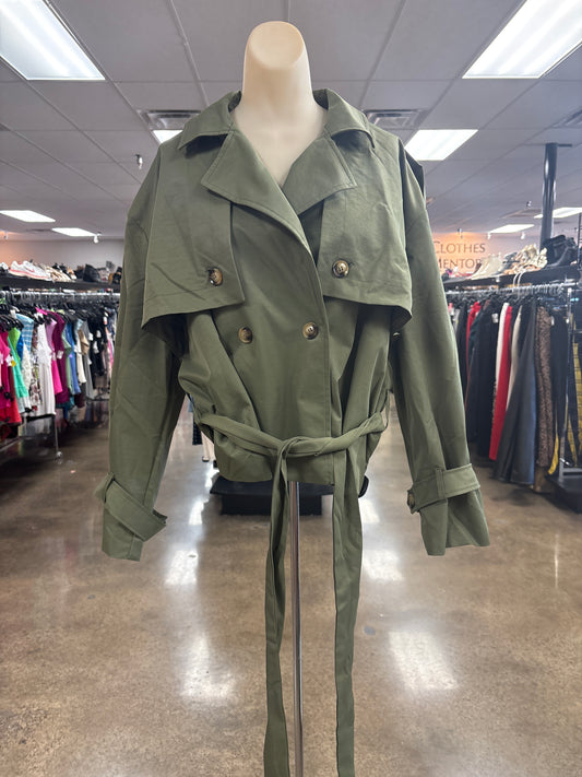 Jacket Other By Fore In Green, Size:L
