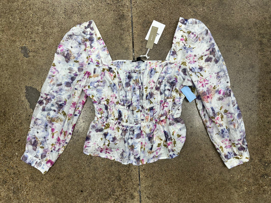 Top Ls By J. Crew In Floral Print, Size:10