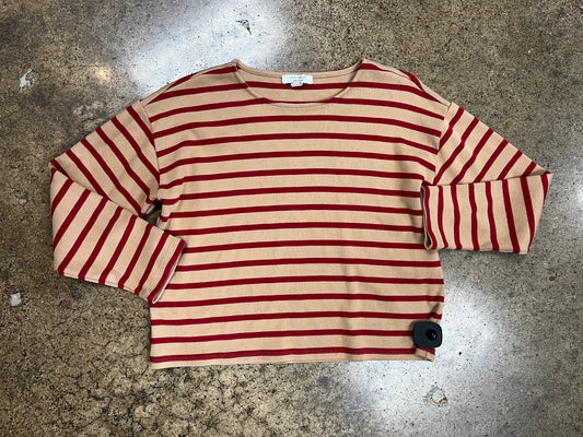 Top Ls By Ann Taylor In Red & Tan, Size:S