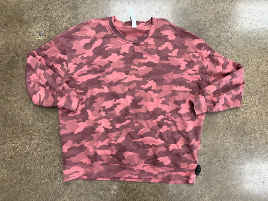 Athletic Sweatshirt Crewneck By Lululemon In Pink, Size:16