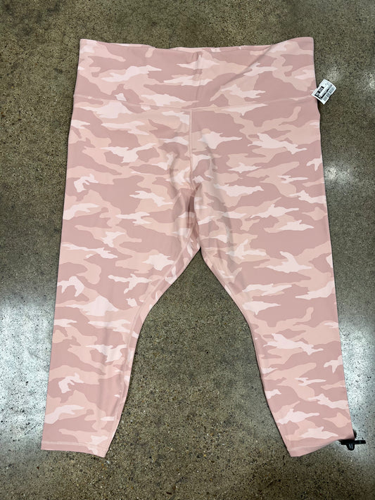 Athletic Leggings Capris By Athleta In Pink, Size:3X