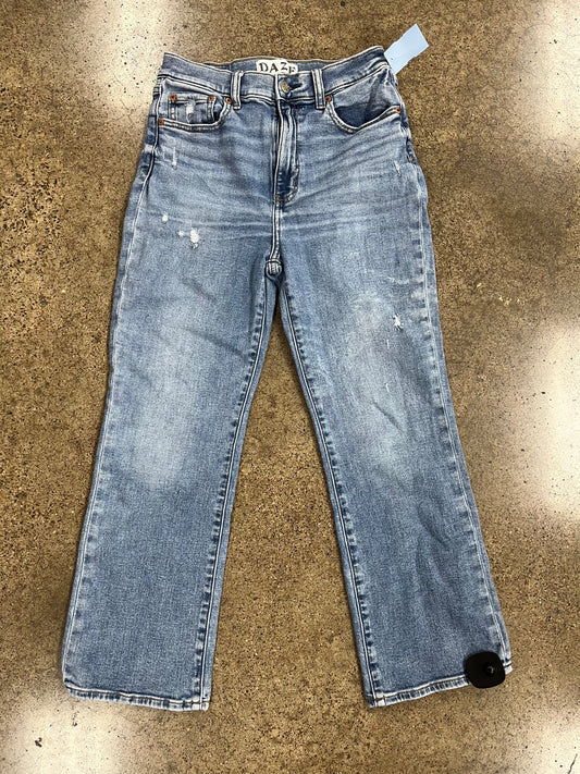 Jeans Straight By Daze Denim In Blue Denim, Size:4