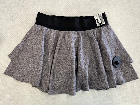Athletic Skort By Lululemon In Black & Grey, Size:6