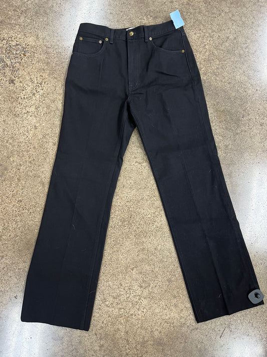 Jeans Wide Leg By Clothes Mentor In Black Denim, Size:6