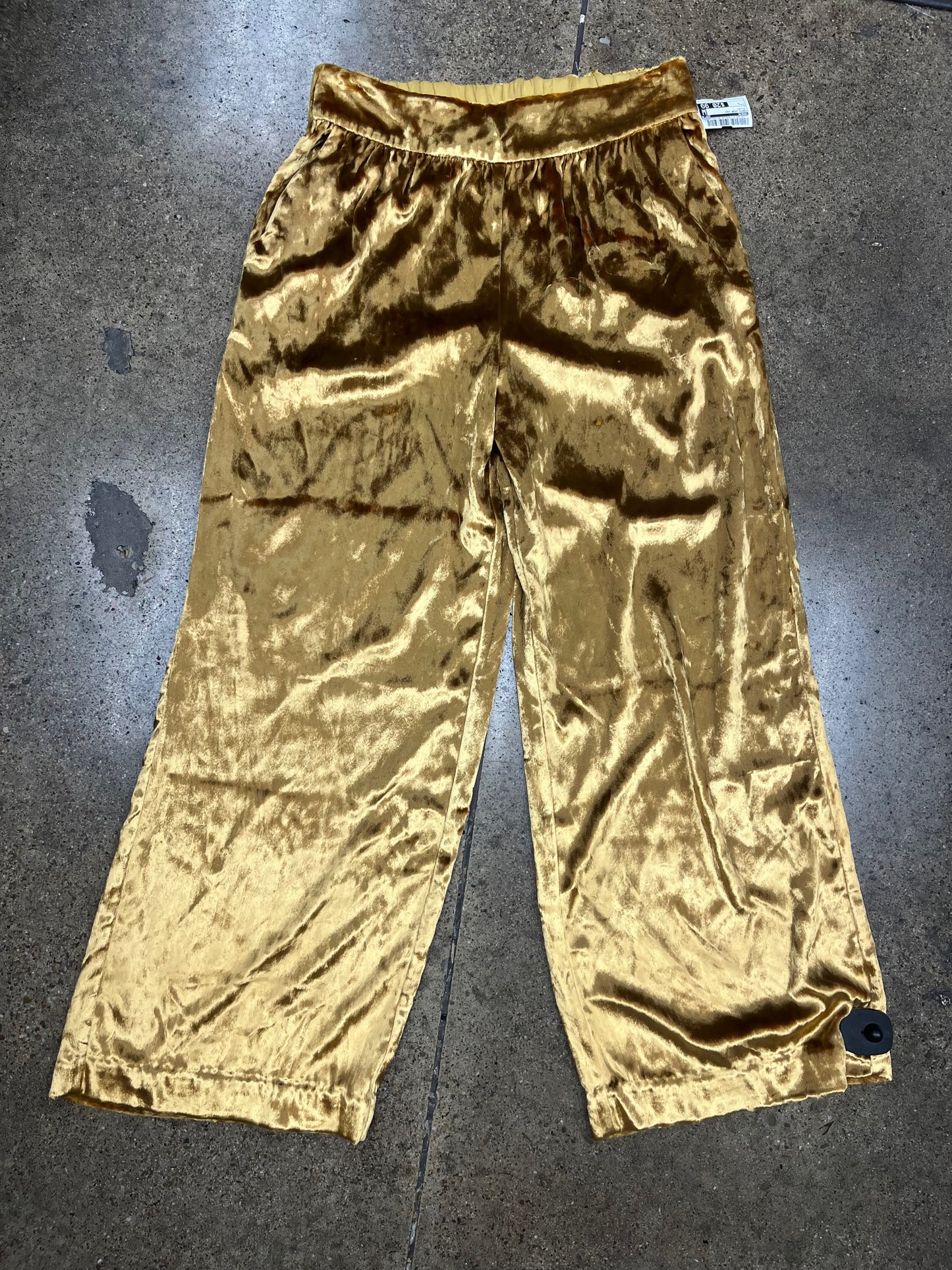 Pants Wide Leg By Maeve In Yellow, Size:L