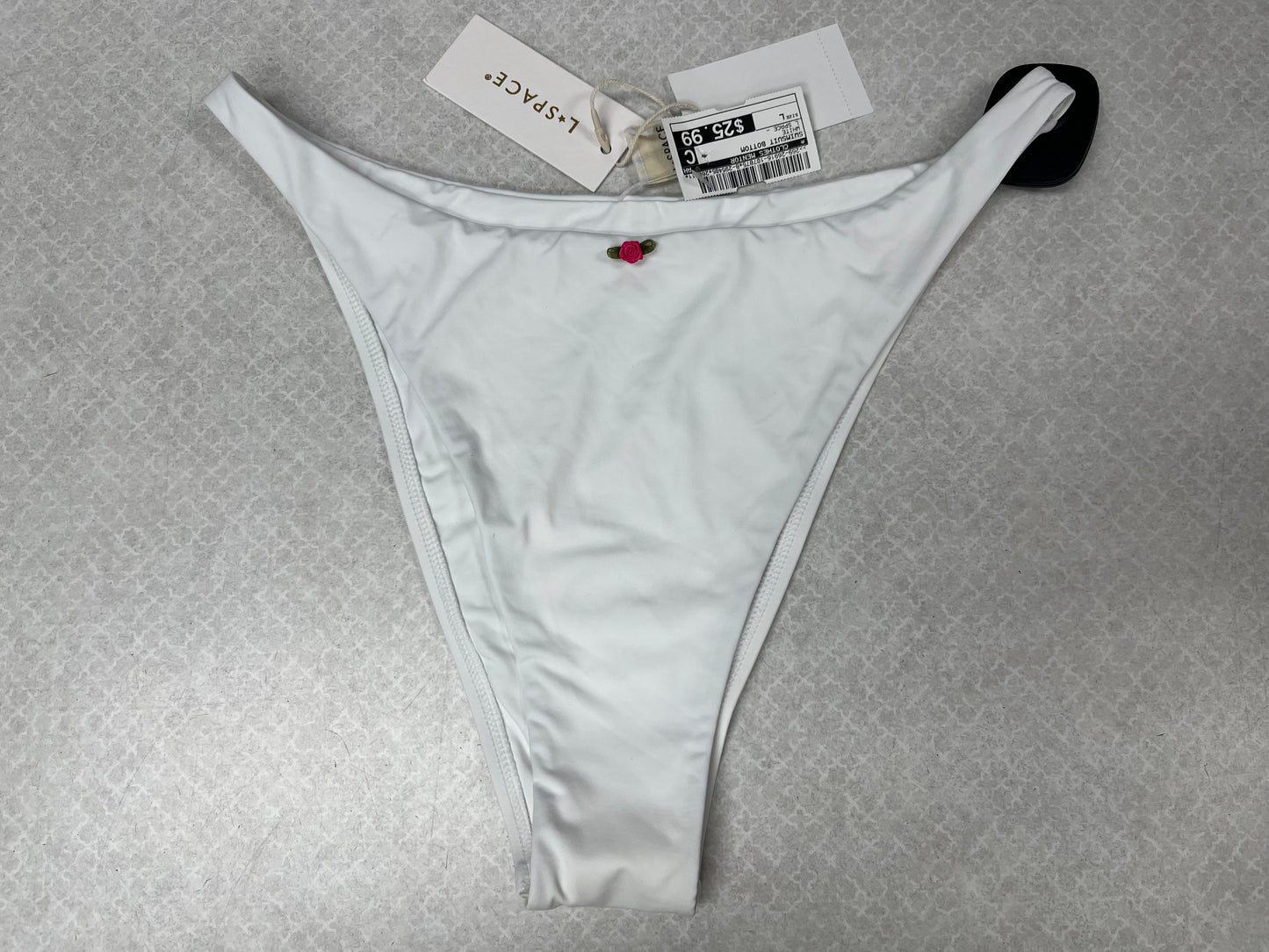 Swimsuit Bottom By Clothes Mentor In White, Size:L