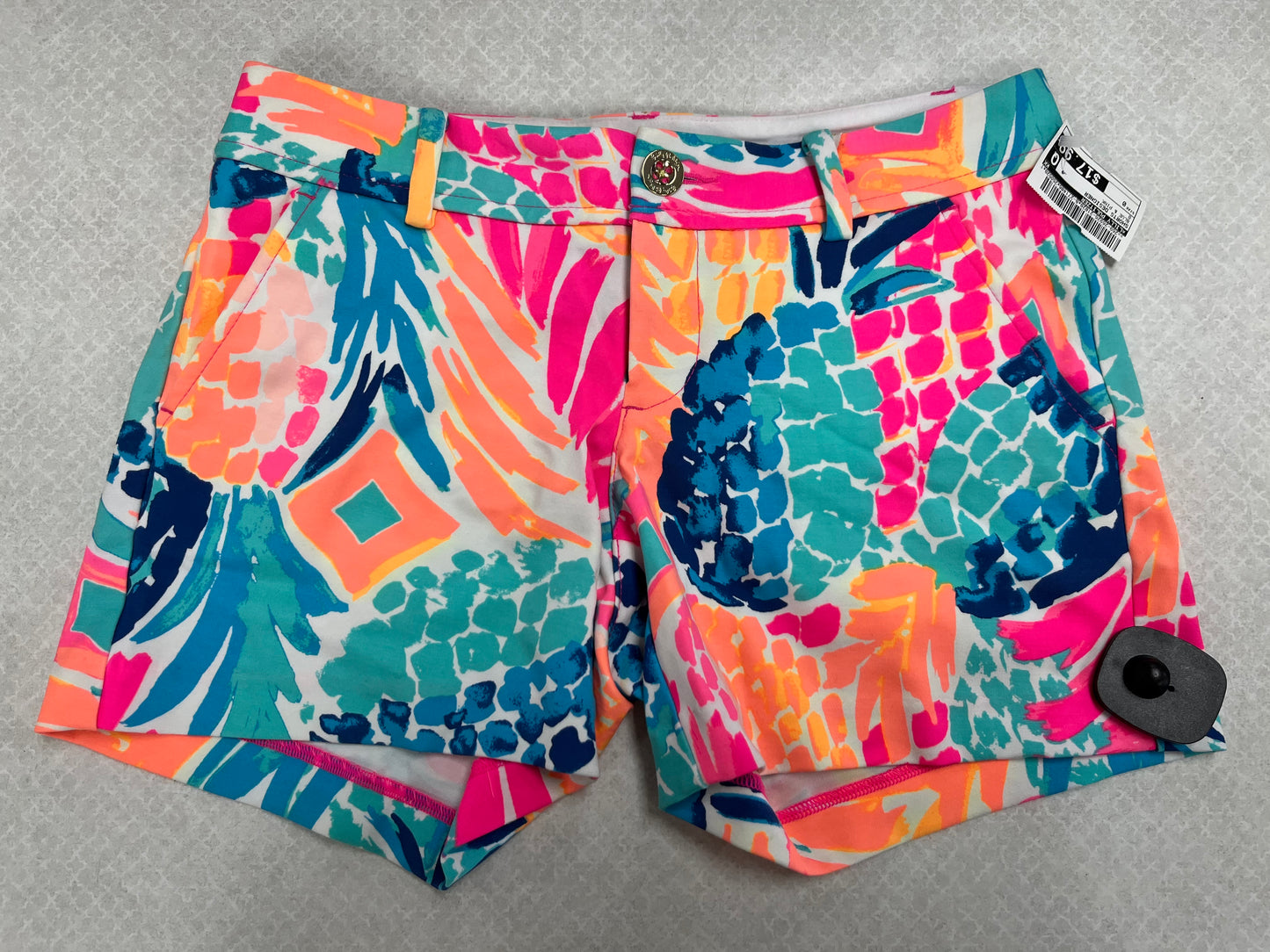 Shorts Designer By Lilly Pulitzer In Blue & Pink, Size:0