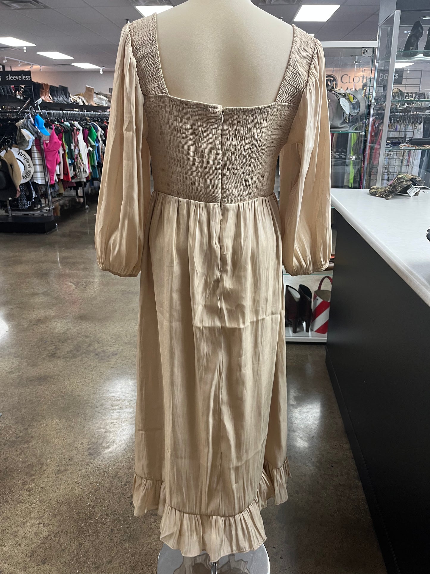 Dress Party Long By Sugar Lips In Gold, Size:L