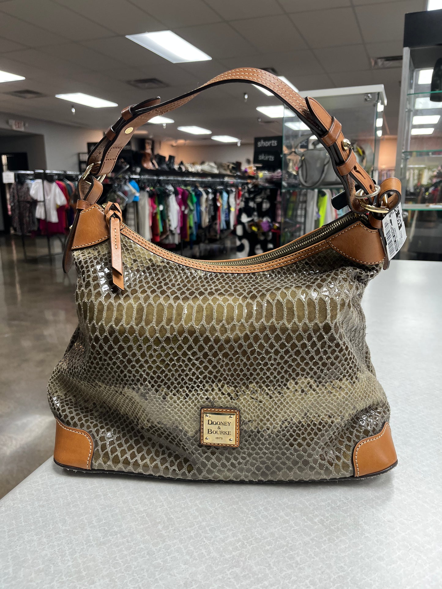 Handbag Designer By Dooney And Bourke In Green, Size:Medium