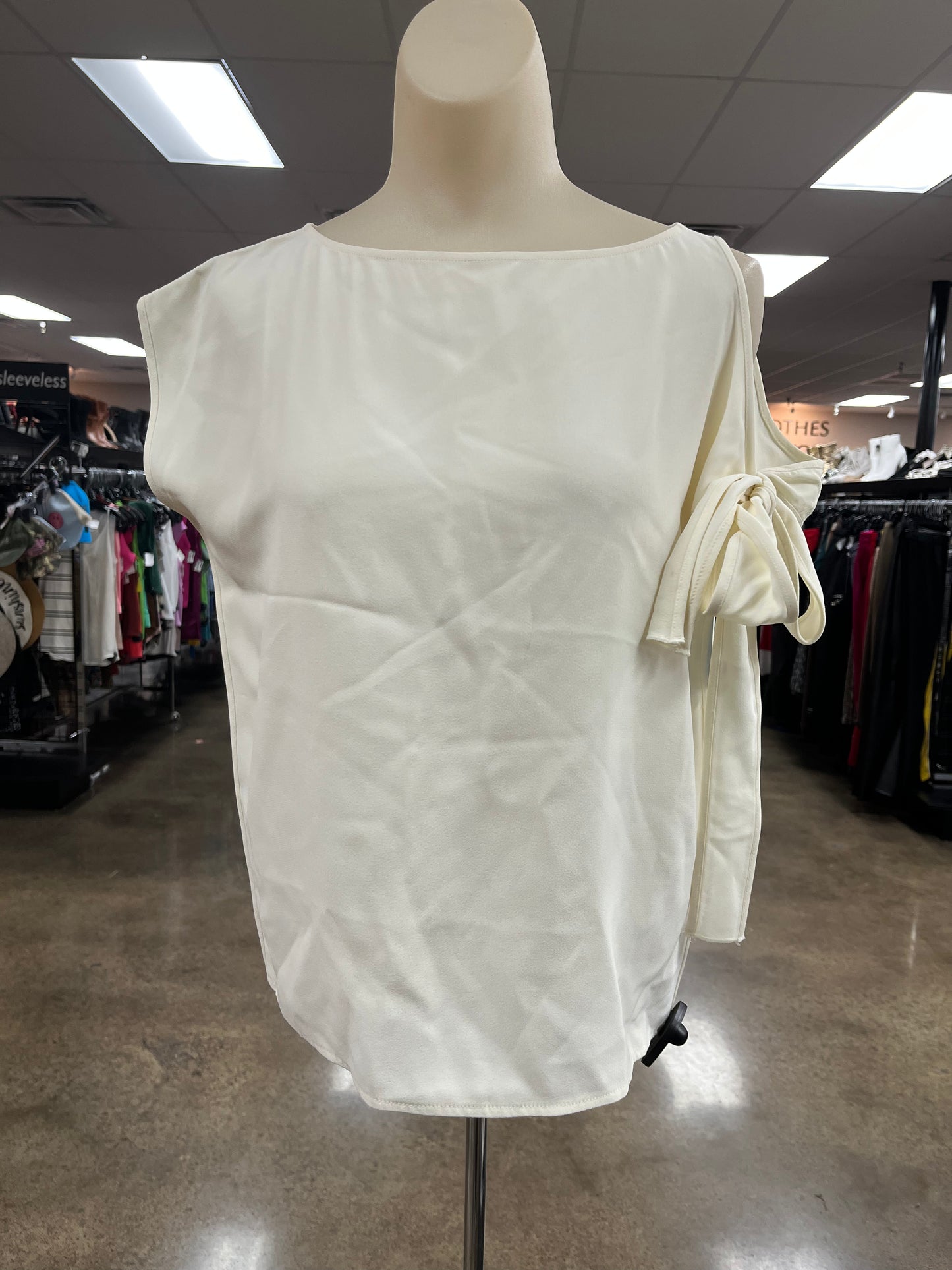 Top Sleeveless By Helmut Lang In Cream, Size:Xs