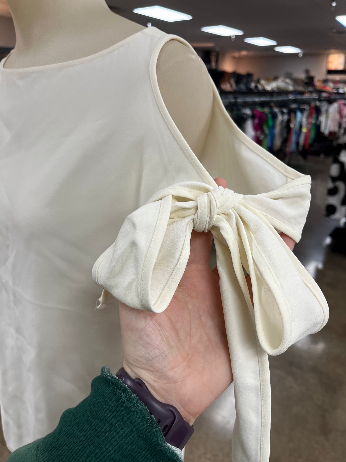 Top Sleeveless By Helmut Lang In Cream, Size:Xs