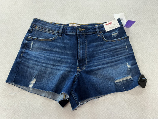 Shorts By Wrangler In Blue Denim, Size:12