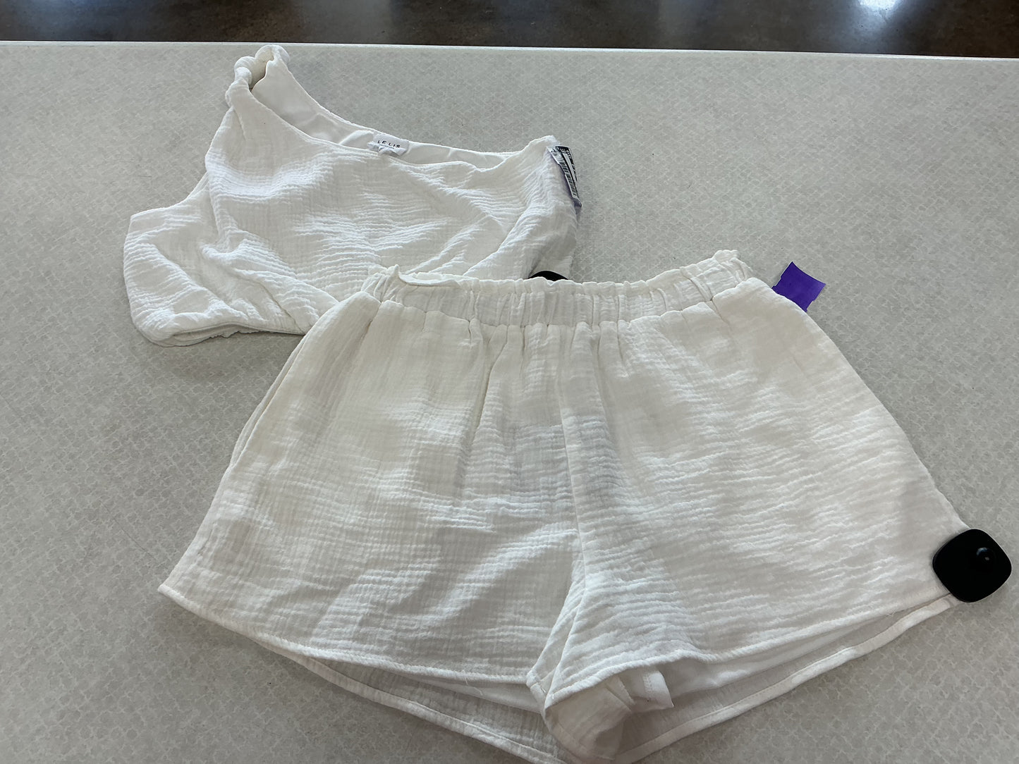 Shorts Set By Le Lis In White, Size:S