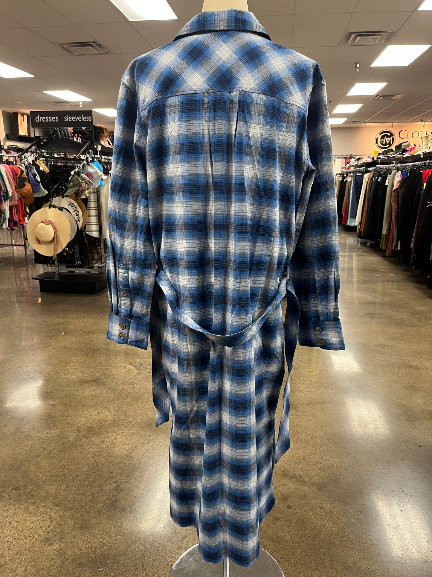 Dress Casual Maxi By Tommy Hilfiger In Blue, Size:M