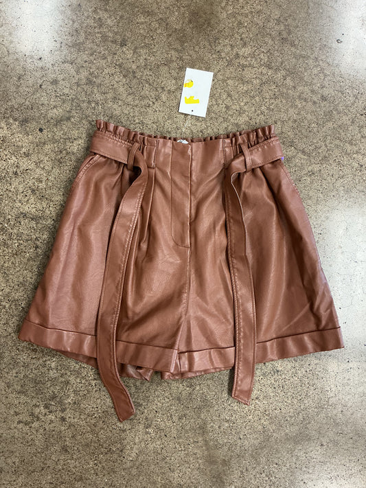 Shorts By Frnch In Brown, Size:M