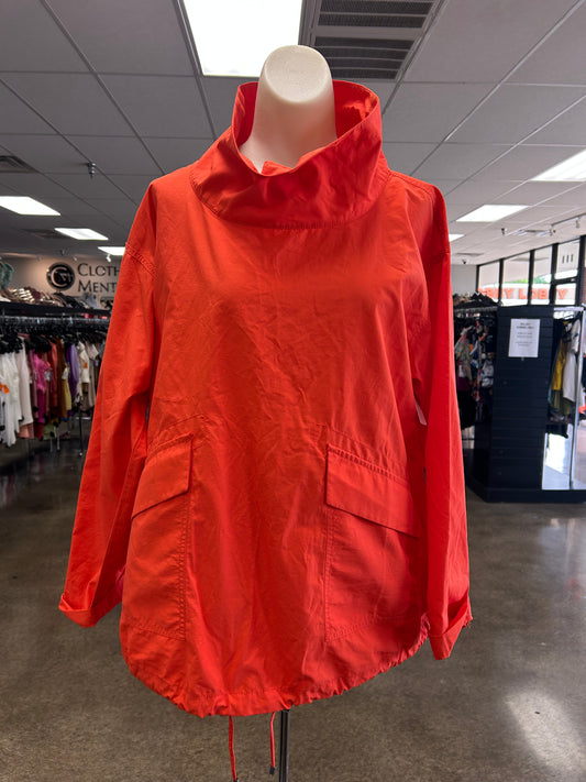 Athletic Top Ls Collar By Eileen Fisher In Orange, Size:S
