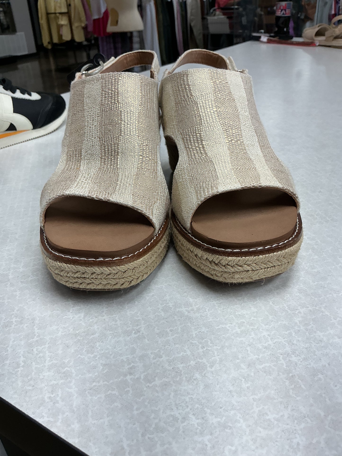 Sandals Heels Wedge By Corkys In Tan, Size:10