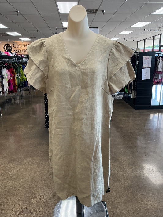 Dress Casual Short By Clothes Mentor In Tan, Size:L