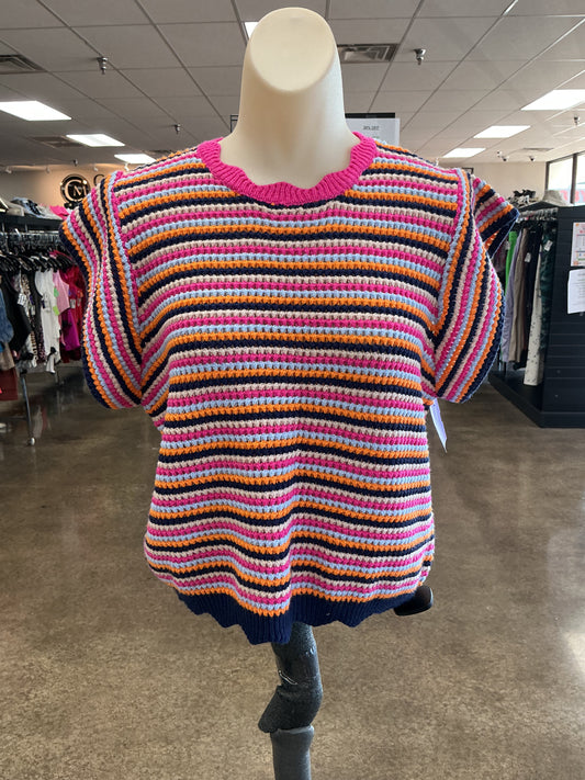 Top Ss By Thml In Blue & Pink, Size:M