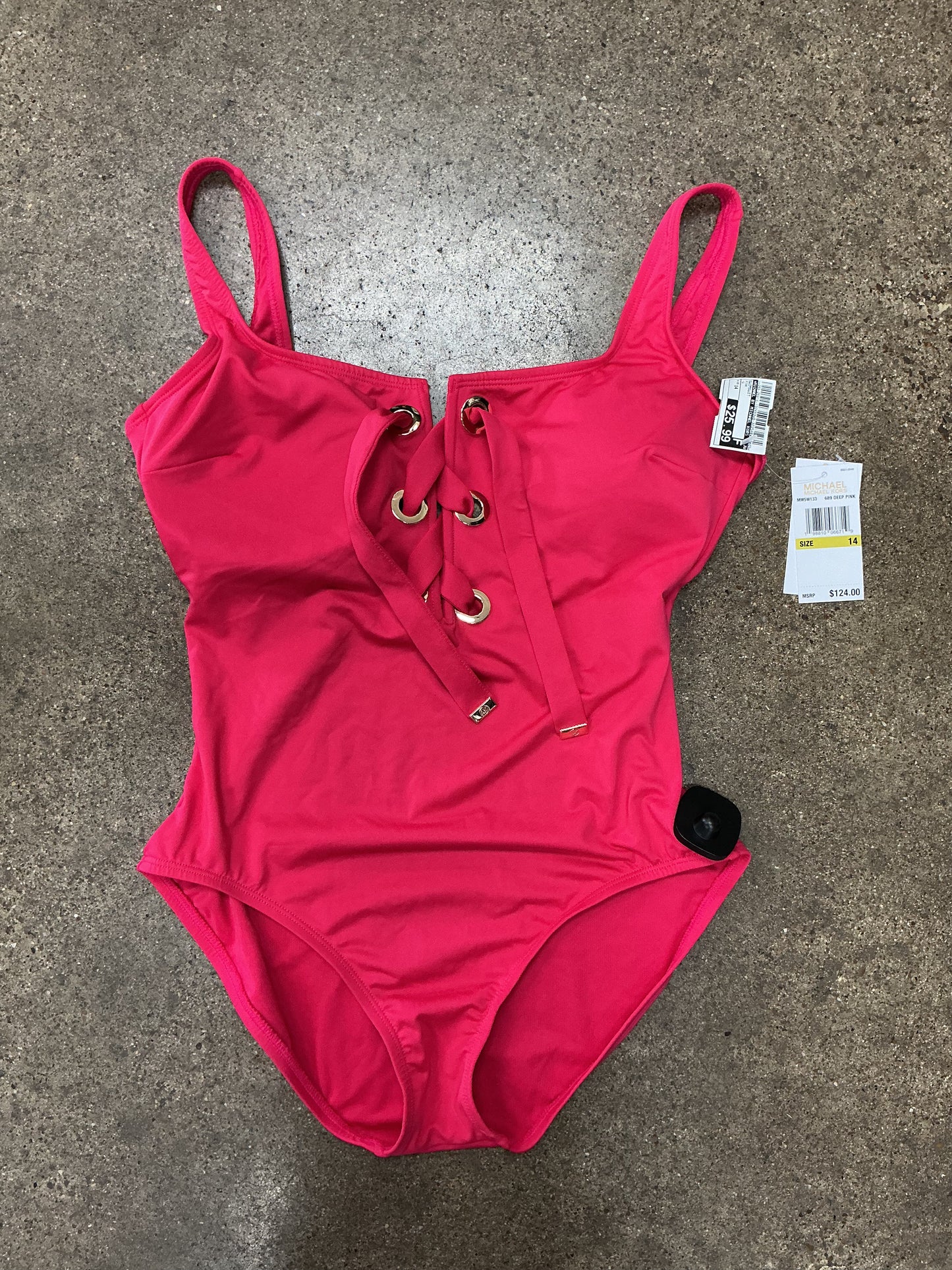 Swimsuit By Michael By Michael Kors In Pink, Size:14