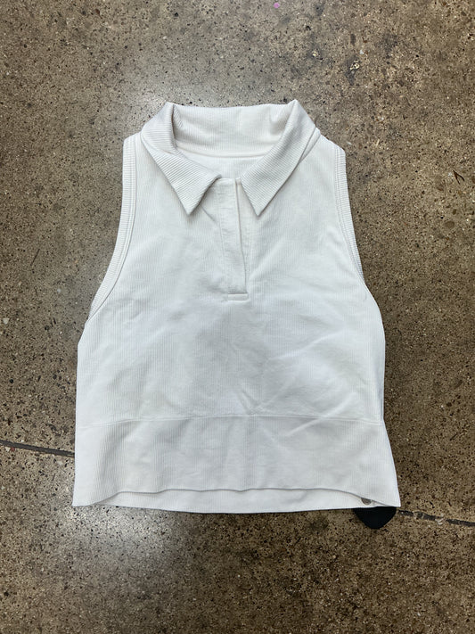 Athletic Tank Top By Athleta In White, Size:M