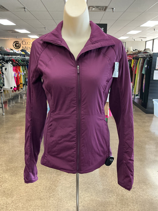 Athletic Jacket By Lululemon In Purple, Size:4