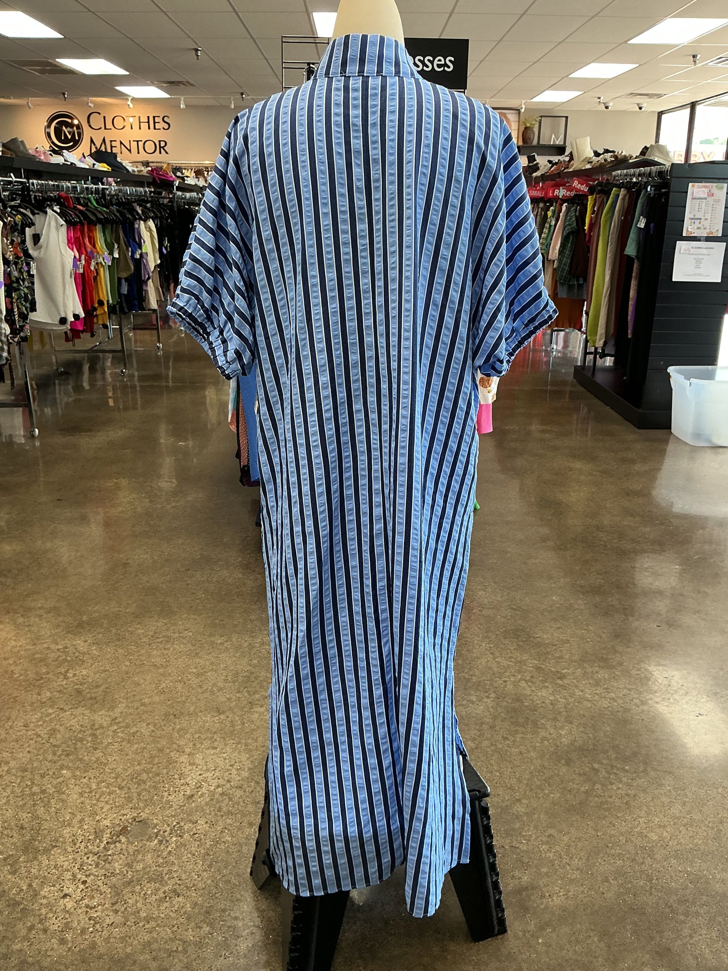 Dress Casual Maxi By Entro In Striped Pattern, Size:S
