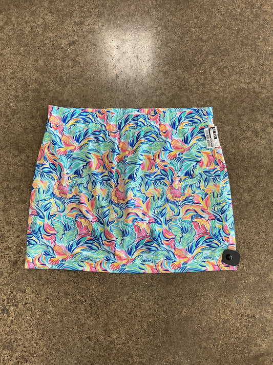 Athletic Skort By Stella Parker In Floral Print, Size:Xl