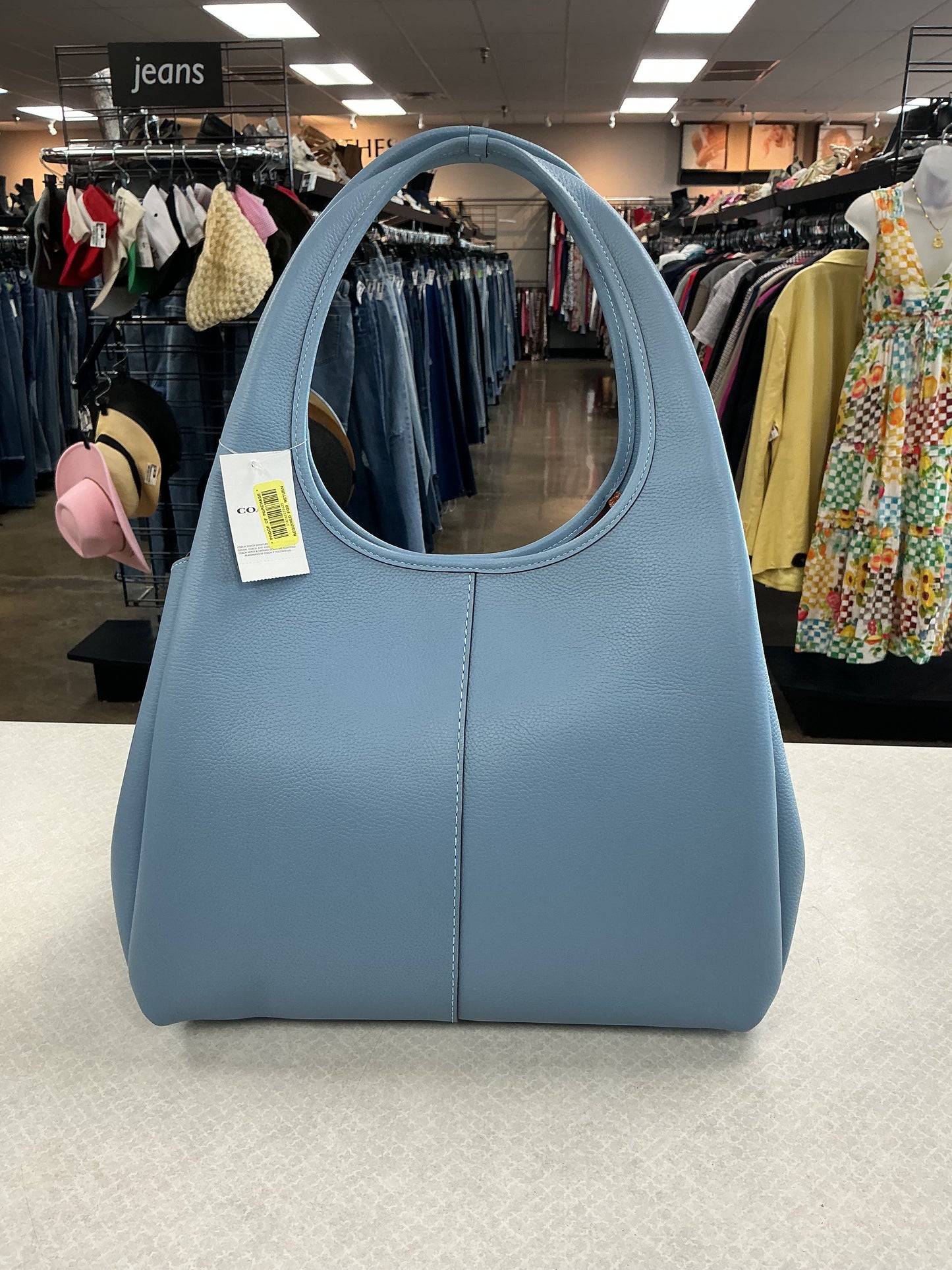 Handbag Designer By Coach In Blue, Size:Large