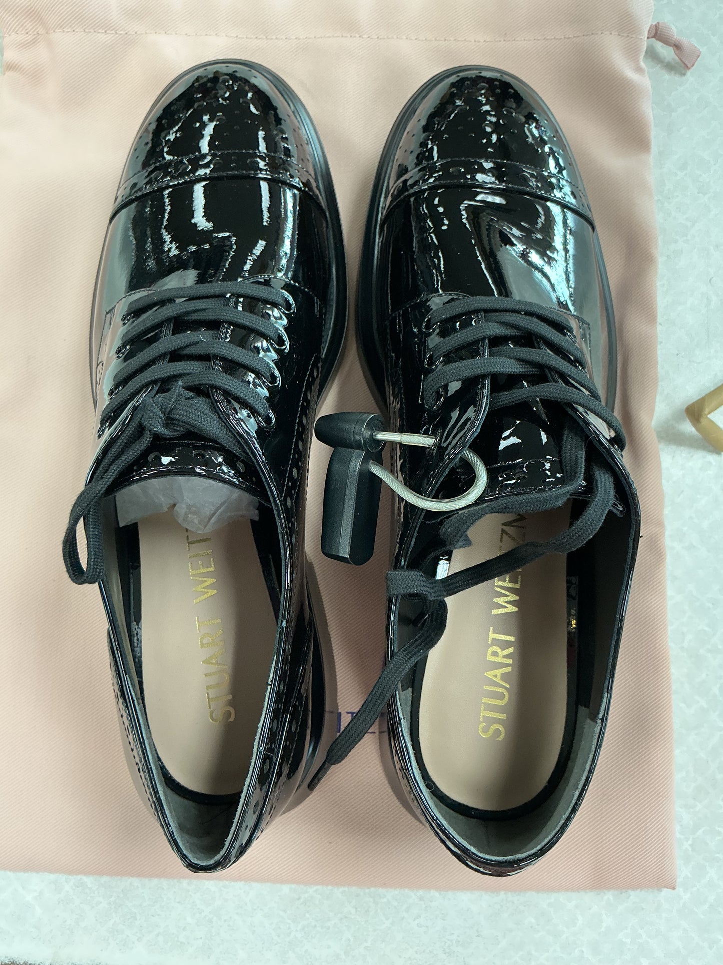Shoes Designer By Stuart Weitzman In Black, Size:9