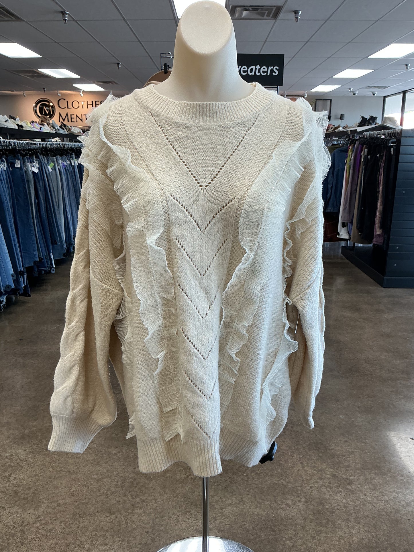 Sweater By Molly Bracken In Tan, Size:M