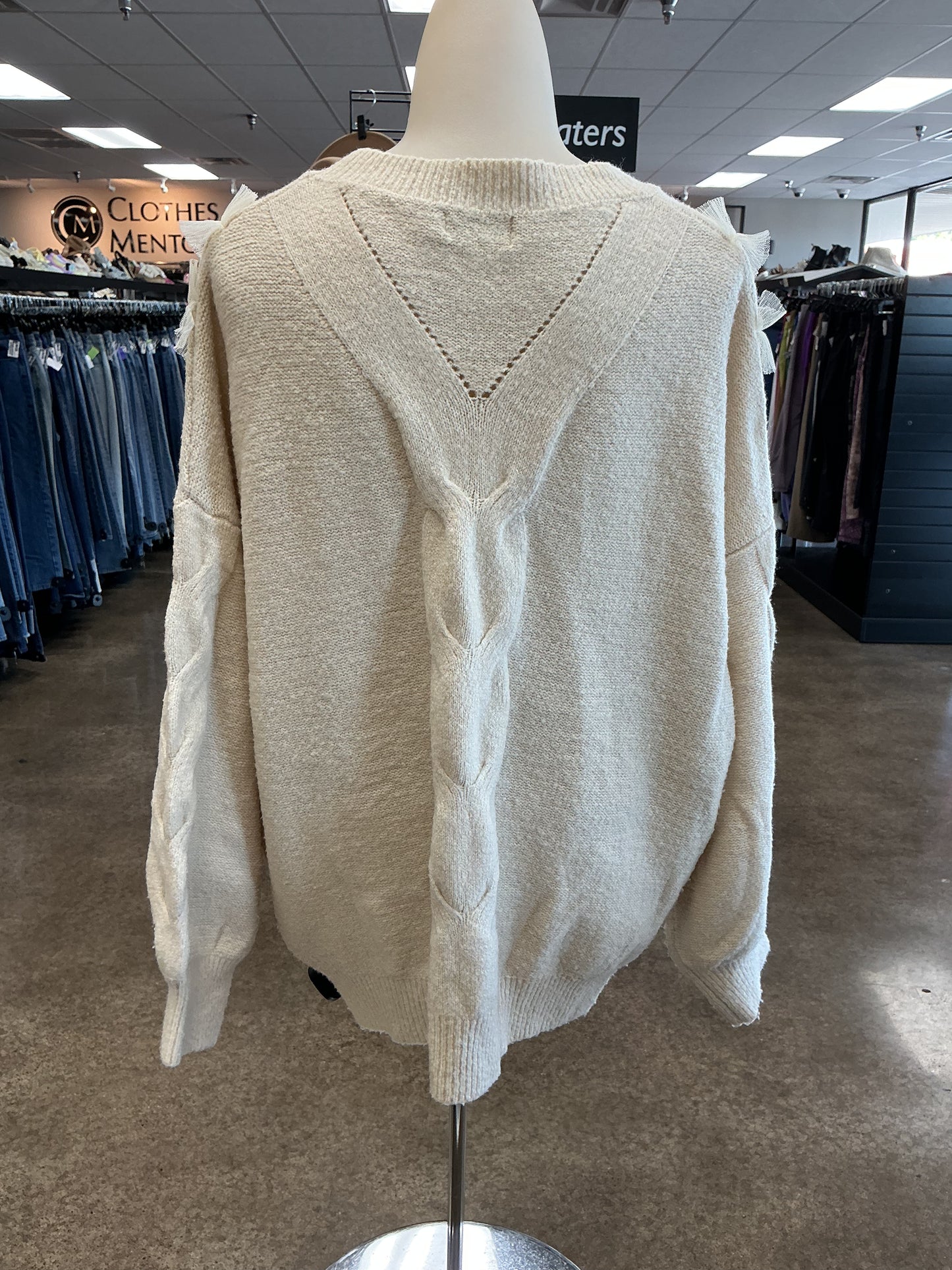Sweater By Molly Bracken In Tan, Size:M