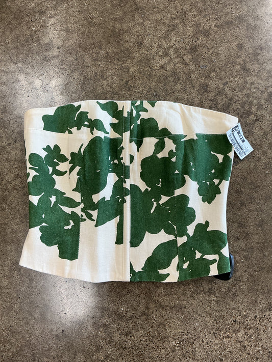 Top Sleeveless By Cmb In Green & Tan, Size:2