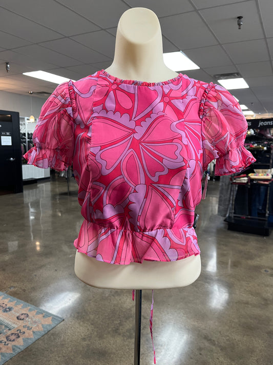 Top Ss By Mumu In Pink & Purple, Size:M