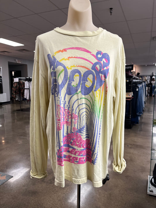 Top Ls By Cma In Yellow, Size:S