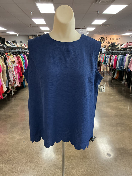 Top Sleeveless By Coco And Carmen In Navy, Size:S