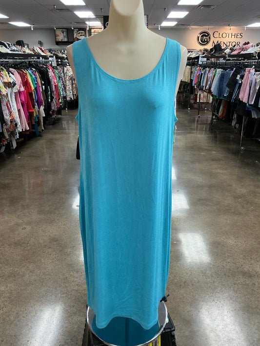 Dress Casual Midi By Chicos In Blue, Size:L