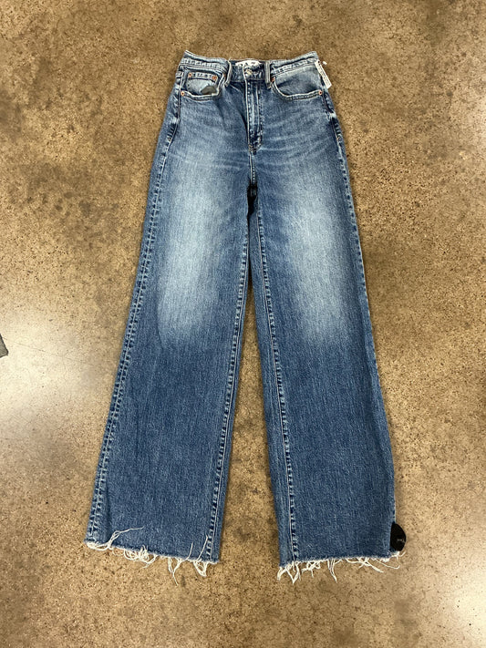 Jeans Wide Leg By Daze Denim In Blue Denim, Size:2