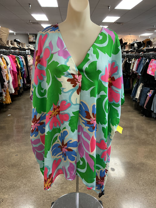 Top Ss By Entro In Floral Print, Size:1X