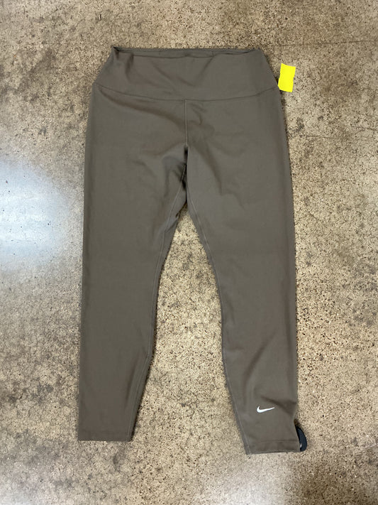 Athletic Leggings By Nike Apparel In Green, Size:Xl