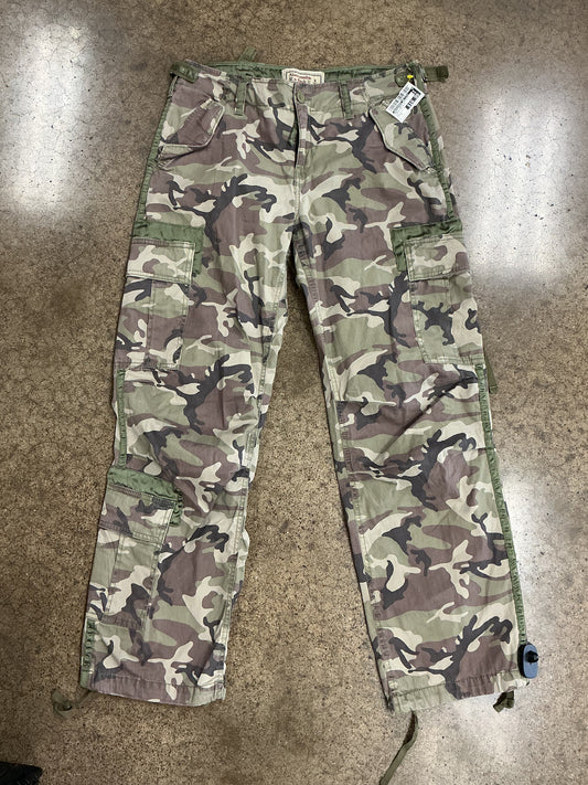 Pants Cargo & Utility By Abercrombie And Fitch In Camouflage Print, Size:S