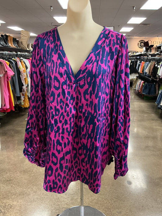 Top Ls By Eesome In Blue & Purple, Size:L