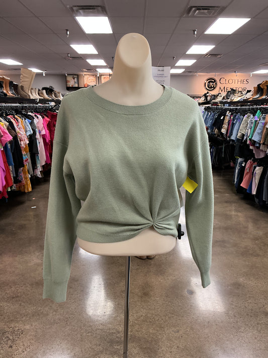 Sweater By Anthropologie In Green, Size:Xs