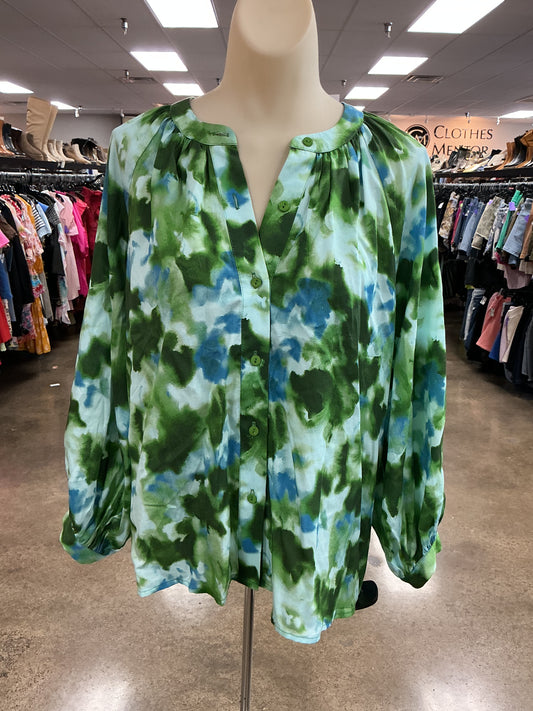 Top Ls Designer By Tuckernuck In Blue & Green, Size:M