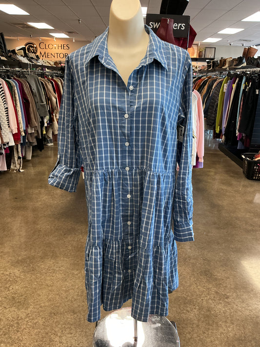 Dress Casual Short By Veronica Beard In Blue & White, Size:M